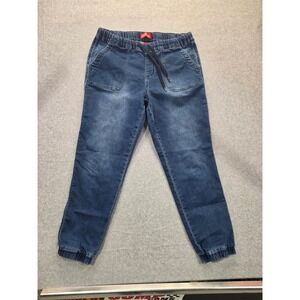 Astor Denim Womens Jogger Jeans Medium Wash Elastic Waist Drawstring Size 9